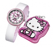 HELLO KITTY WHITE WATCH AND PURSE